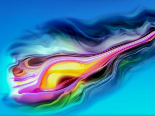 Blue Yellow Pink 4K Layer Forming wallpaper