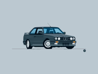  BMW Car Minimalism wallpaper
