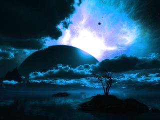 body of water, planet,  horizon Wallpaper