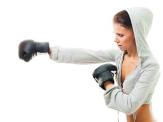 boxing, girl, black background wallpaper