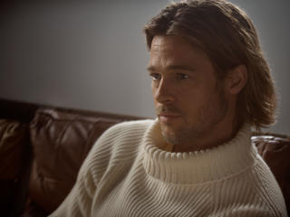 brad pitt, actor, sweater Wallpaper