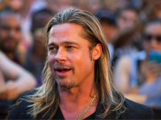Brad Pitt Long Haircut Photos wallpaper