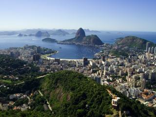 brazil, rio de janeiro, view from the top wallpaper