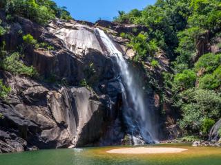 brazil, sao paulo, waterfall wallpaper