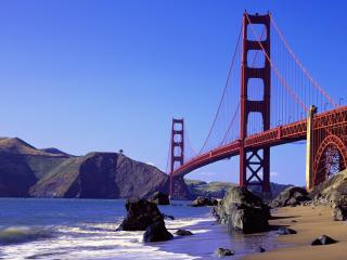 bridge, ocean, california wallpaper