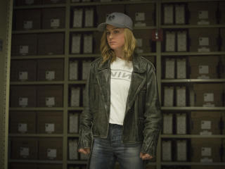 Brie Larson as Carol Danvers in Captain Marvel wallpaper