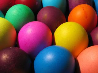 bright, colorful, eggs wallpaper