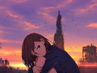 Broken Heart Anime Girl wallpaper