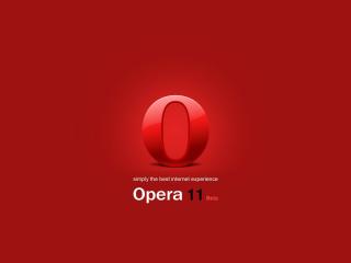 browser, red, opera wallpaper
