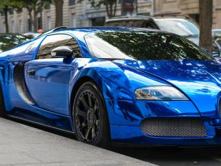 bugatti, style, blue Wallpaper