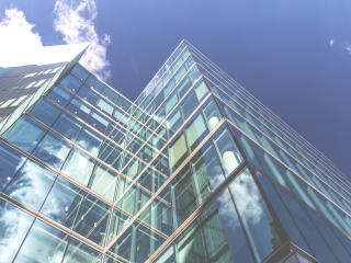 building, sky, glass wallpaper