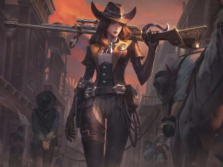 Caitlyn Cowboy League Of Legends wallpaper