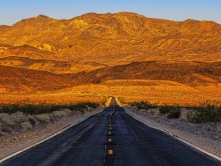 California Death Valley HD Road wallpaper