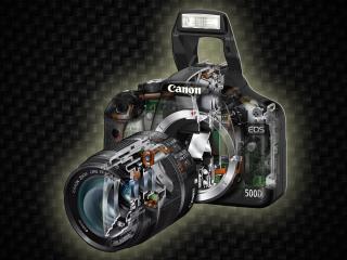 canon, camera, black wallpaper