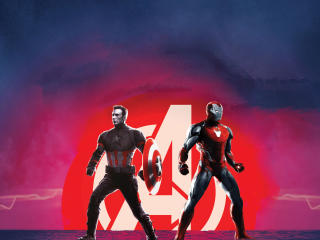 Captain America and Iron Man Avengers Endgame wallpaper