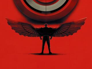 Captain America Brave New World Minimal iPhone Poster wallpaper