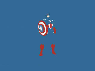 Captain America Marvel Comics Minimalism wallpaper