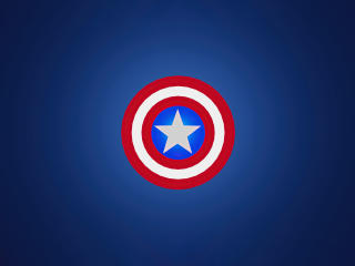 Captain America Minimalist Logo 4k wallpaper