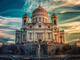 cathedral of christ the savior, russia, moscow Wallpaper