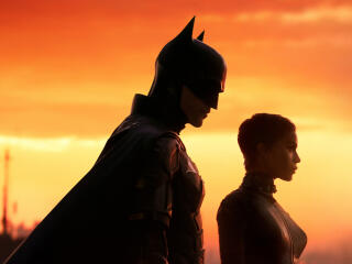 Catwoman and The Batman Official wallpaper