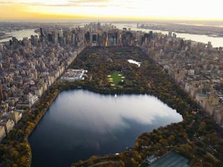 central park, panorama, night Wallpaper