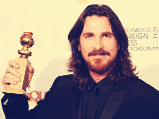 Christian Bale Golden Globes Awards  wallpaper