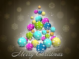 christmas decorations, bright, colorful wallpaper