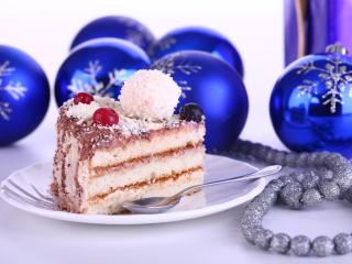 christmas decorations, cake, treat wallpaper