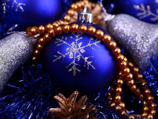 christmas decorations, tinsel, cone wallpaper