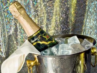 christmas, new year, champagne wallpaper