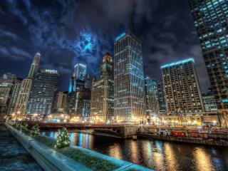city​​, chicago, channel Wallpaper