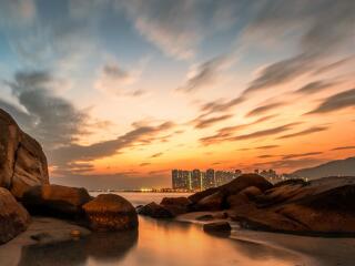 City Sunset HD Hong Kong Photography wallpaper
