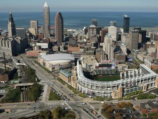 cleveland, united states, top view wallpaper