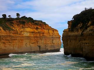 cliffs, coast, sea Wallpaper