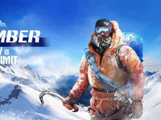 Climber Sky is the Limit HD wallpaper