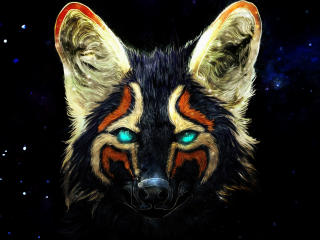 Colorful Fox Artwork wallpaper