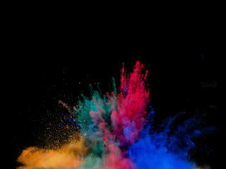 Colorful Powder Explosion wallpaper