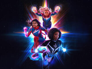 Cool The Marvels Movie 4K Superhero Wallpaper