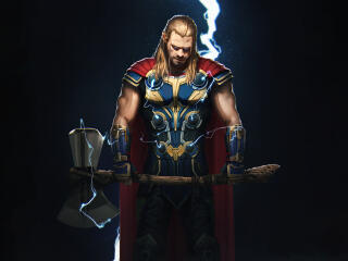Cool Thor Love And Thunder 4k wallpaper