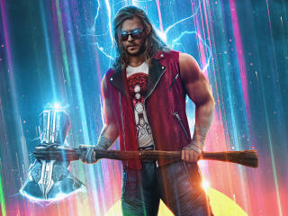 Cool Thor Love And Thunder HD Art wallpaper