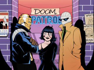 Crazy Jane Negative Man & Robotman Doom Patrol wallpaper