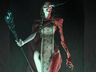 Creepy Woman Witch wallpaper