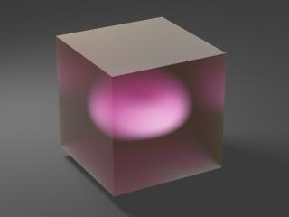 cube, glass, ball Wallpaper