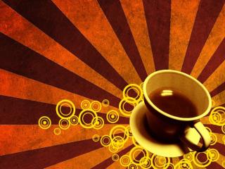 cup, tea, graphics wallpaper