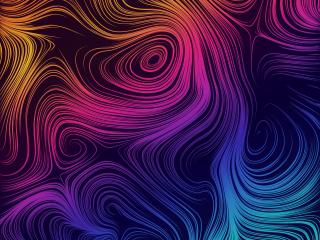 Curvy Colorful Lines wallpaper