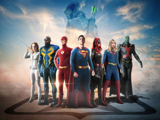 CW Dc Universe Superheros 4K wallpaper