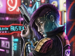 Cyberpunk 2077 Johanna Light Cool Art wallpaper