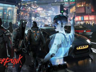 Cyberpunk 2077 RED Night wallpaper