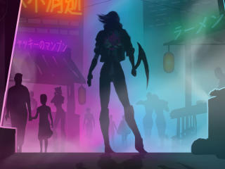 Cyberpunk 2077 Retro Art wallpaper