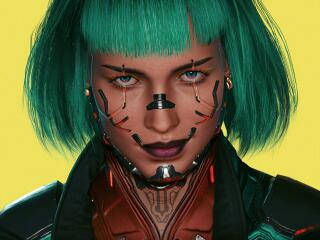 Cyberpunk HD Female Character Art wallpaper